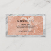 Oranje Marmer | Marmer Rand Visitekaartje (Achterkant)