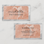 Oranje Marmer | Marmer Rand Visitekaartje (Voorkant / Achterkant)