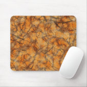 Oranje marmer muismat (Met muis)