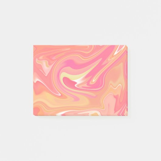 Oranje marmer Post-its Post-it® Notes (Voorkant)