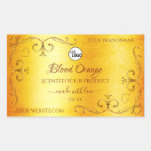  Oranje marmer  Product Labels Logo (Voorkant)