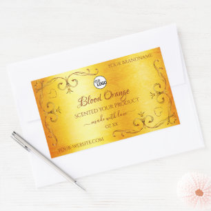  Oranje marmer  Product Labels Logo