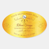 Oranje marmer Product Labels Logo (Voorkant)