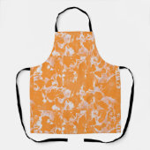 Oranje marmer Swirl Schort (Voorkant)
