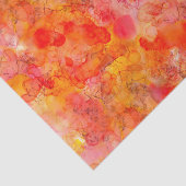 oranje marmeren alcoholinkt crafting tissuepapier (Detail)