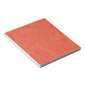 Oranje Marmerpatroon Notitieblok (Schuin)