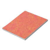 Oranje Marmerpatroon Notitieblok (Linkerzijde)