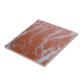 Oranje marmerpatroon tegels tegeltje (Zijkant)