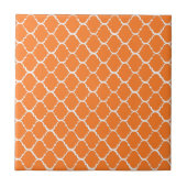 Oranje Marokkaanse stijl Tegeltje (Voorkant)