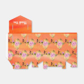 Oranje Mauve en Paars Bedankdoosjes (Uitgevouwen)