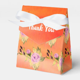 Oranje Mauve en Paars Bedankdoosjes