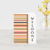 Oranje medewerker Welkom bij de Team Kaart (Gele Bloem)