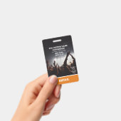 Oranje Media Access Pass QR Code Custom Conference Badge (Handheld)