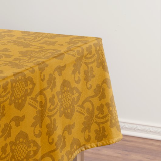 Oranje medieval Floral Tablecloth, 52"x70" Tafelkleed (Voorbeeld)