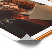 Oranje medische school foto afstudeerfeest poster (Hoek)