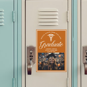 Oranje Medische School Foto Afstuderen Magnet Kaar