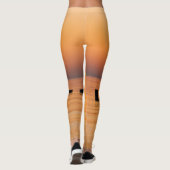 Oranje meer Sunrise Leggings (Achterkant)