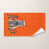 Oranje Meerkat en Logo, Bad Handdoek (Handdoek)