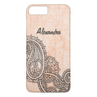 Oranje Mehndi Motif iPhone 7 Plus Hoesje