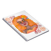 Oranje meisje Notitieboek (Rechterzijde)