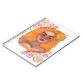 Oranje meisje Notitieboek (Linkerzijde)