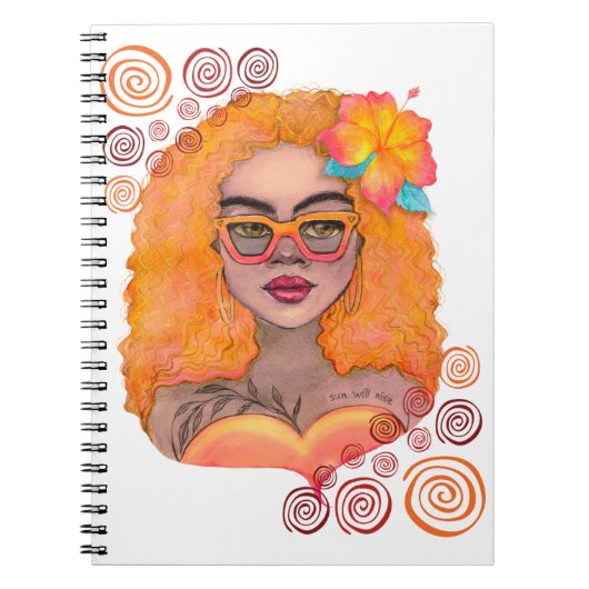 Oranje meisje Notitieboek (Voorkant)