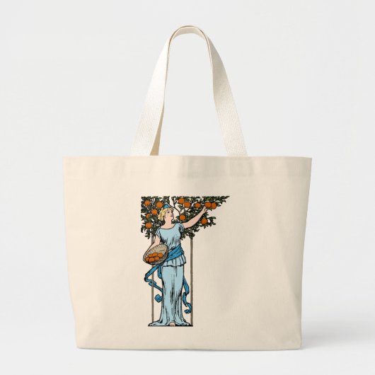 Oranje Meisjesgrote Canvas tas (Voorkant)