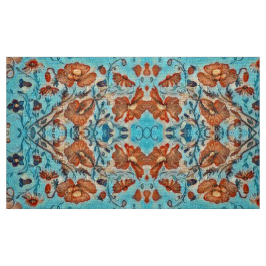 Oranje melodiestof stof (Fat Quarter)