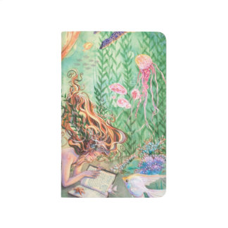 Oranje Mermaid Pocket Journal-reisbandopnemer Journal