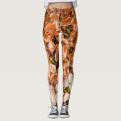 Oranje Mess Leggings (Voorkant)