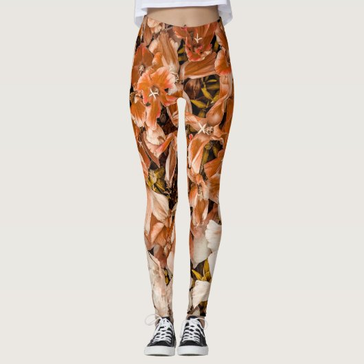 Oranje Mess Leggings (Voorkant)