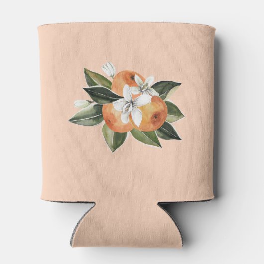 Oranje met Cutie Citrus Vrijgezellenfeest Favors Blikjeskoeler (Achterkant)