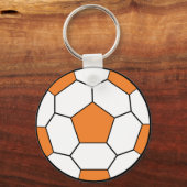 oranje met voetbal sleutelhanger (Voorkant)