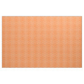 Oranje met White Polka Dot Fabric Stof (Yard (91,4 cm))