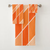 Oranje met wit bad handdoek (Insitu)