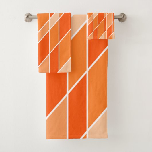 Oranje met wit bad handdoek (Insitu)