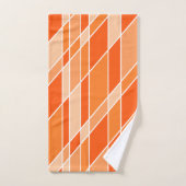 Oranje met wit bad handdoek (Handdoek)