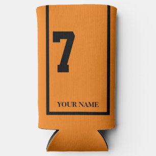 Oranje met Zwarte Paard 7 Zadeldek Custom Seltzer Blikjeskoeler