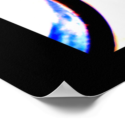 Oranje metaalventilator poster (Hoek)