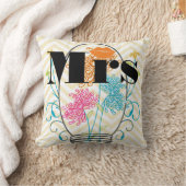 Oranje mevrouw Lips Bleek Geel Zig Zag Mason Jar Kussen (Deken)