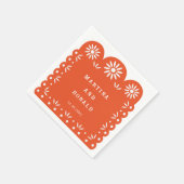 ORANJE MEXICAAN PAPEL PICADO SERVET (Hoek)