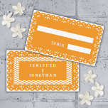 ORANJE MEXICAANSE PAPEL PICADO plaats kaart Plaatskaartje<br><div class="desc">ORANJE MEXICAANSE PAPEL PICADO PLACE CARD</div>