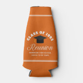 Oranje middelbare school reünie gepersonaliseerde  flesjeskoeler (Voorkant)