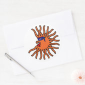 Oranje Migrozalt Ronde Sticker (Envelop)