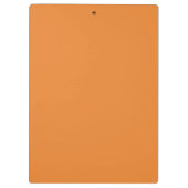 Oranje minimalistisch, modern elegant professionee klembord (Achterkant)