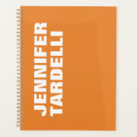 Oranje minimalistisch, modern elegant professionee planner<br><div class="desc">Creatief modern minimalistisch gewoon ontwerp</div>
