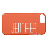 Oranje, minimalistische, grootse Jumbo-naam, Case-Mate iPhone Case (Achterkant (Horizontaal))