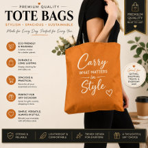 Oranje Minimalistische Luxe Tote Gift Zak
