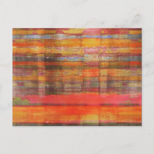 Oranje modern Abstract Briefkaart (Voorkant)