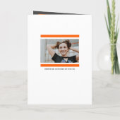 Oranje modern blok 5-Foto Afstuderen (Achterkant)